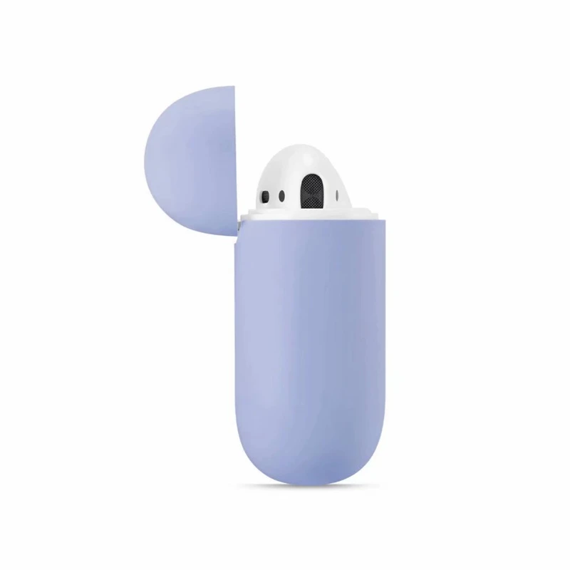 Ультратонкий ноутбук Цвет Мягкая силиконовая гарнитура чехол для AirPods 1/2 зарядка наушников с откидной крышкой