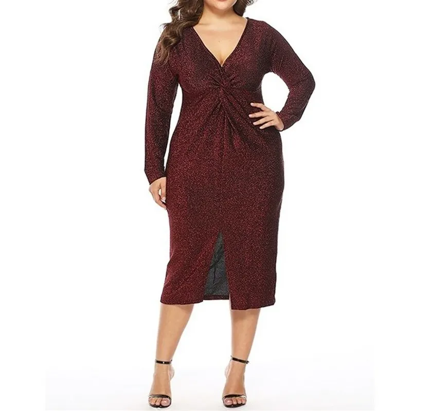5XL женское летнее осеннее платье большого размера элегантное вечернее Vestido плюс |
