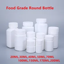 Frascos de Medicamentos De plástico vazio com tampa de rosca Recipiente Pílula Tablet 20ML,30ML,40ML,50ML,70ML,100ML,150ML,170ML,200ML