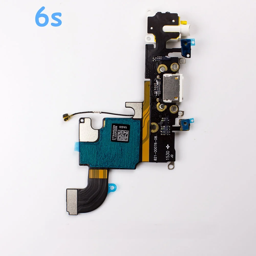 Usb-порт для зарядки док-станции, гибкий кабель для iPhone 4S, 5, 5S, SE, 5C, 6, 6s, 6plus, 6s Plus, с разъемом для наушников Mirco Phone, аудио разъем