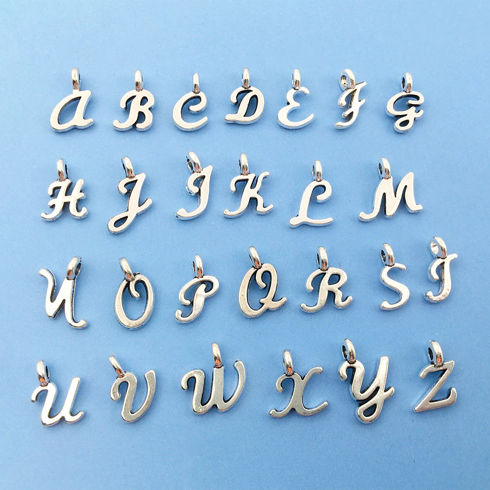 pcs Zinc Alloy Antique Silver A Z Letter Charms Pendant Diy Findings Bracelet Necklace Handmade Crafts Fashion Jewelry Making Charms Aliexpress pcs Zinc Alloy Antique Silver A Z Letter Charms Pendant Diy Findings Bracelet Necklace Handmade Crafts Fashion Jewelry Making Charms Aliexpress