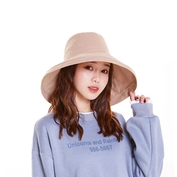 

Sunscreen hat female sunshade fisherman hat foldable big brim hat Japanese wild lady hat