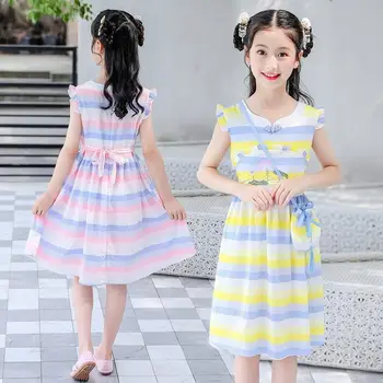 

Girl Clothing Children's Hanfu Big Girls Tang Dress Cheongsam Cotton Summer Clothes for teen Kids Princess dress 5 7 9 11 13 Yrs