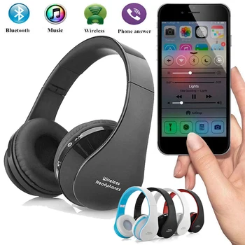 

NX-8252 Wireless Bluetooth Earphone Foldable Stereo Headphone Handsfree Fashion Gaming Headset With Mic for Phone Tablet New Hot