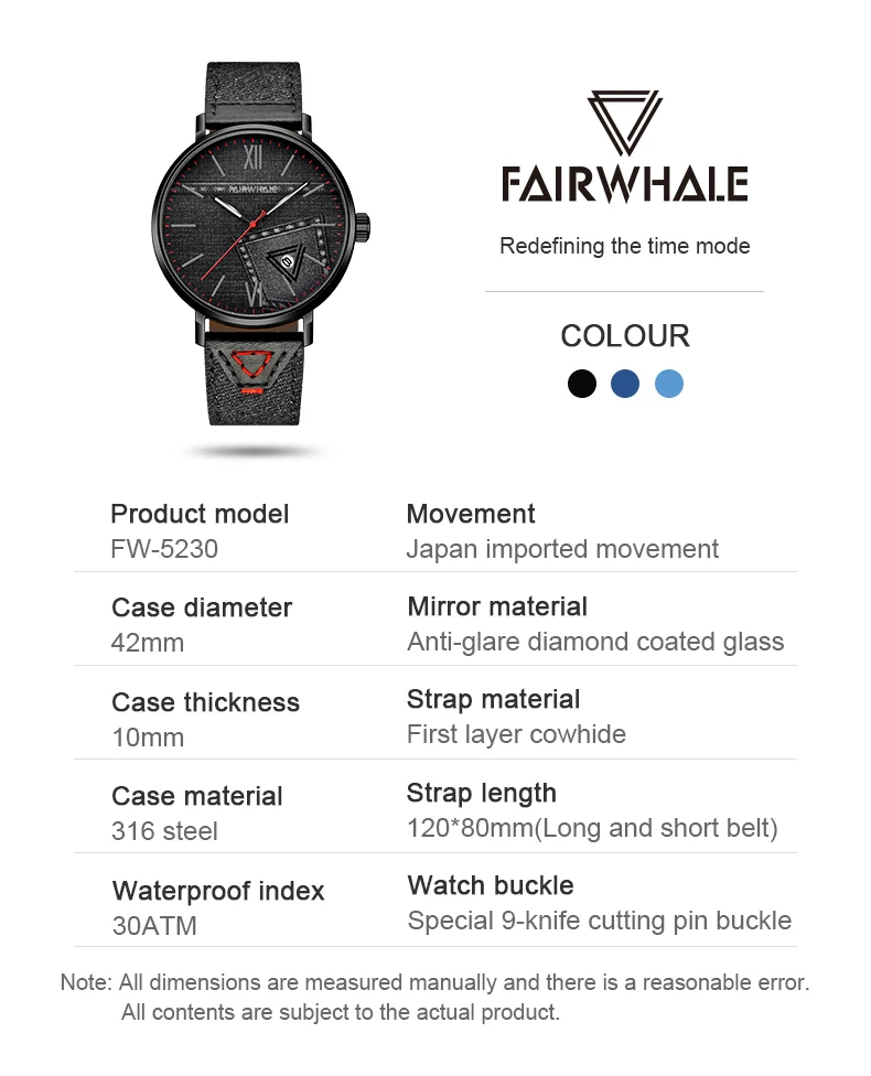 Fairwhale, Роскошные мужские часы, водонепроницаемые часы с датой, мужские спортивные часы, мужские Кварцевые повседневные наручные часы, Relogio Masculino