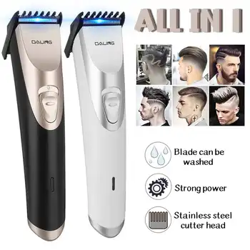 

Men Hair Trimmer Electric Cutter Rechargeable Hair Clipper Barber Home Mute Cordless Hair Cutiing Machine Beard Shaver Trimer