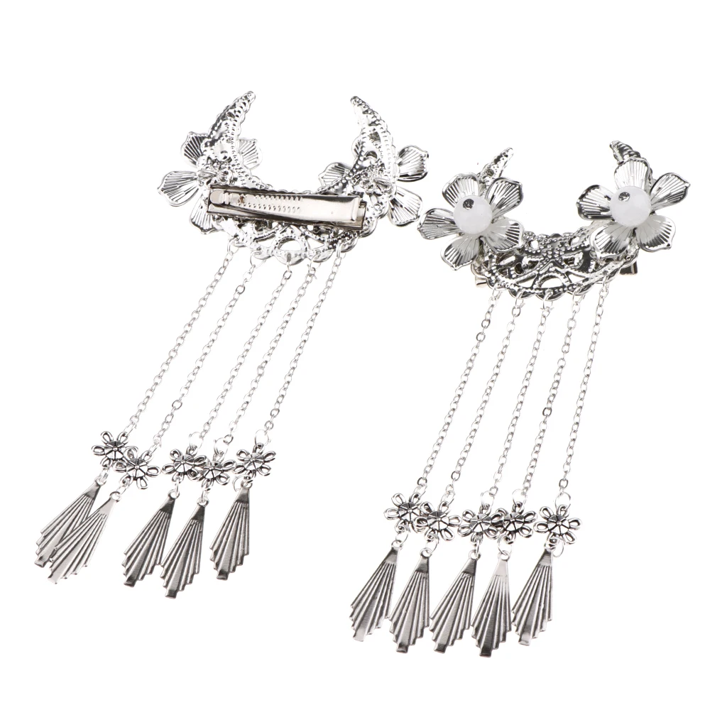 4Pcs Retro Flower Hair Clip Chinese Ancient Costume Cosplay Hair Accessories