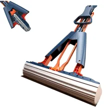 

Squeeze Mop Collodion Foldable Cotton Head Replace Wood Tiles Household Cleaning Wringer Mopping Handle Free Hand Washing