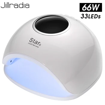 

Jillradia Nail Polish Lamp 66W Nail Gel Dryer All For Manicure UV Gel Varnish Lamp For Drying For Use DIY Gel Tools Art Design