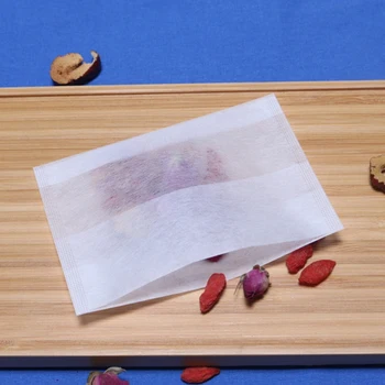 

500Pcs / Environmentally Friendly Natural Corn Fiber Folding Tea Bag Biodegradable Tea Filter Herbal Tea Filter Bag 7 X 10Cm