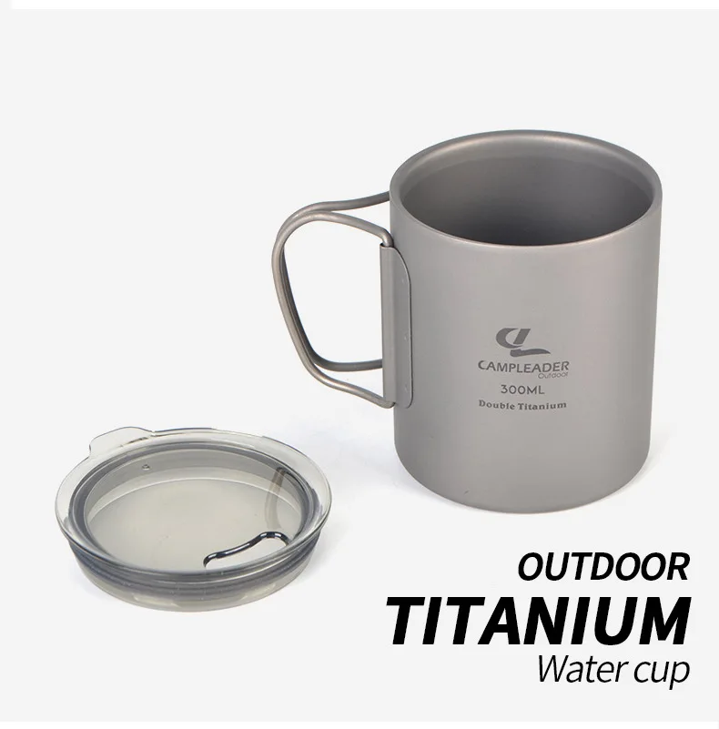 água pura caneca de acampamento ferver água chá xícara de café com tampa