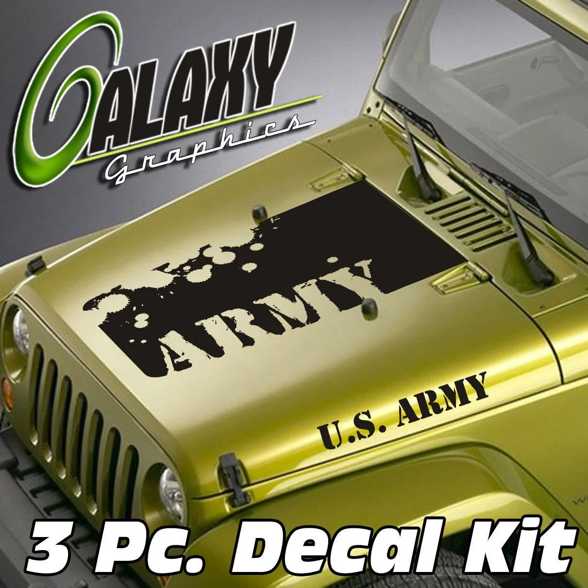 Для универсального Wrangler 3 шт. Светонепроницаемый Набор наклеек на капюшон