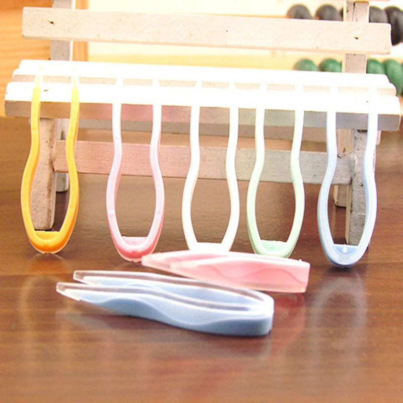 Contact Lens Inserter Remover Silica Gel Tweezers Clamps 5pcs