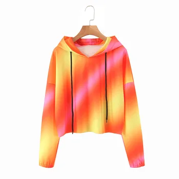 

Ladies Sweatshirt Women'S Dyed Pullover Hoodie Hoodies -50