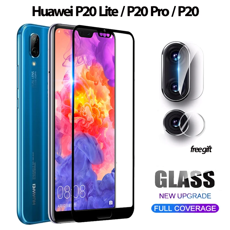 Полное покрытие экрана кристальная защита для Huawei P20 pro Lite камера Защитное стекло
