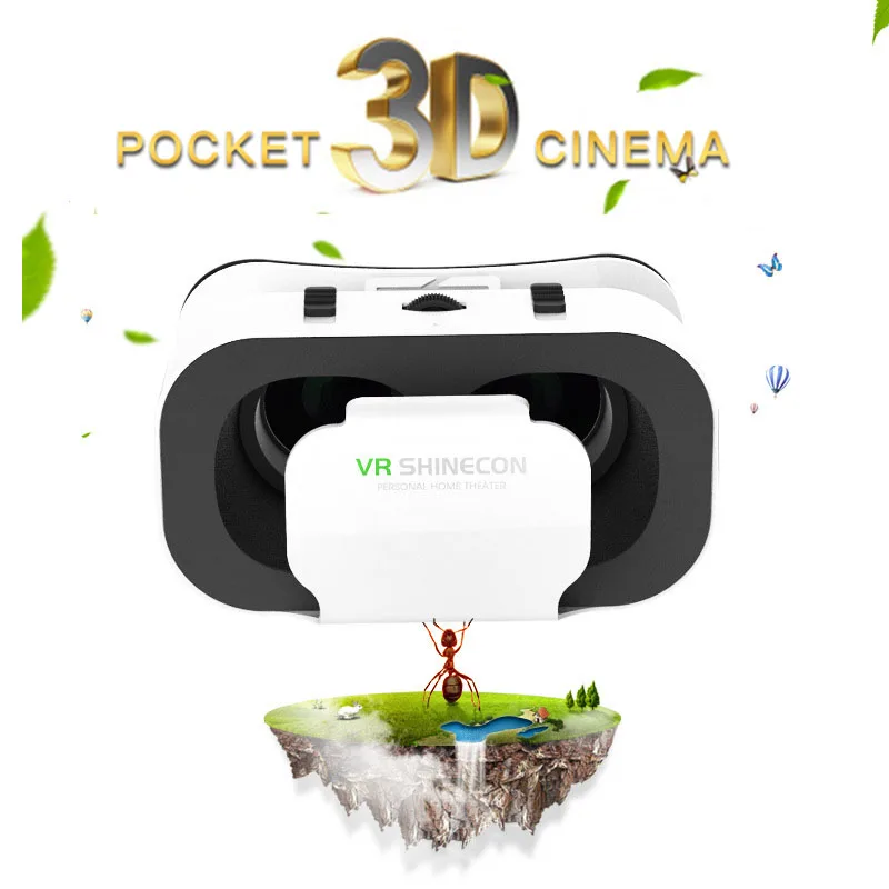 VR Очки виртуальной реальности 3D на голову кино очки дышащие теплоотвод свет Блокировка компьютерные очки