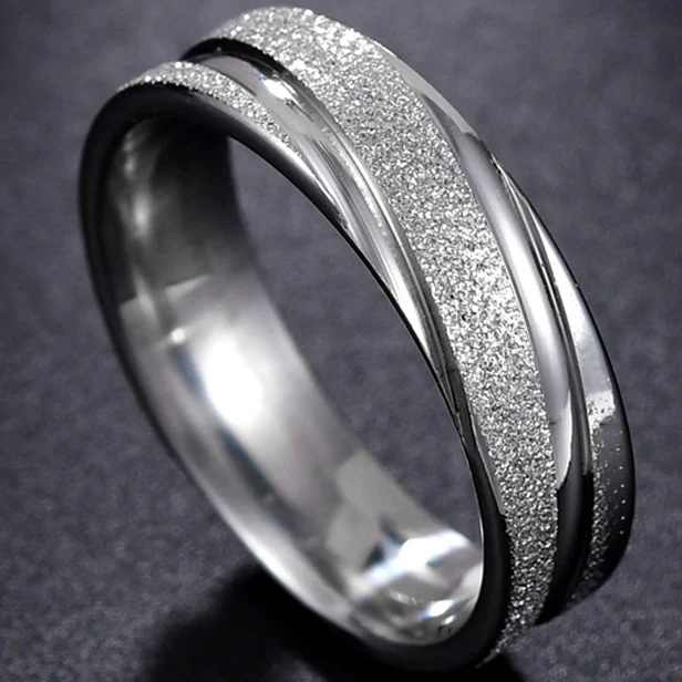 6MM FrostRing Ювелирные изделия MeMolissa, Ретро стиль, нержавеющая сталь, татуировка дракона, мужское кольцо для мужчин, серебро, черный цвет, широкие кольца в стиле панк - Цвет основного камня: 6MM FrostRing
