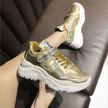 

2020 Summer Sneakers Women Casual Shoes Platform White Sneakers Basket Wedges Lover Shoes Tenis for Women Zapatos Mujer