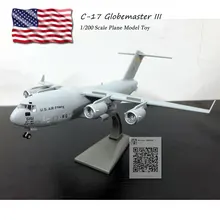WLTK 1/200 весы C-17 Globemaster III Strategic и Tactical Airlifter литой под давлением металлический армейский самолет модель игрушка для коллекции