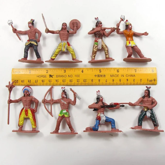 13Pcs/Set Indian Tribes Figures Model Home Desk Decor DIY Scenery Accessory 6