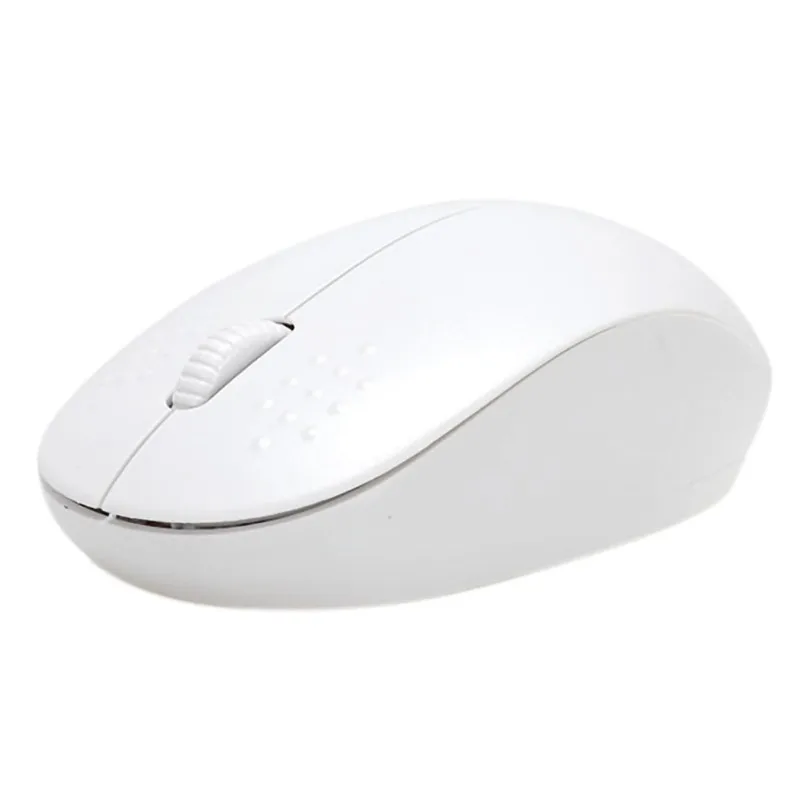 Белый Portable Wireless 1600 DPI USB Optical Wireless Computer Mouse 2.4G Receiver Super Slim Mouse For PC Laptop - Цвет: Белый
