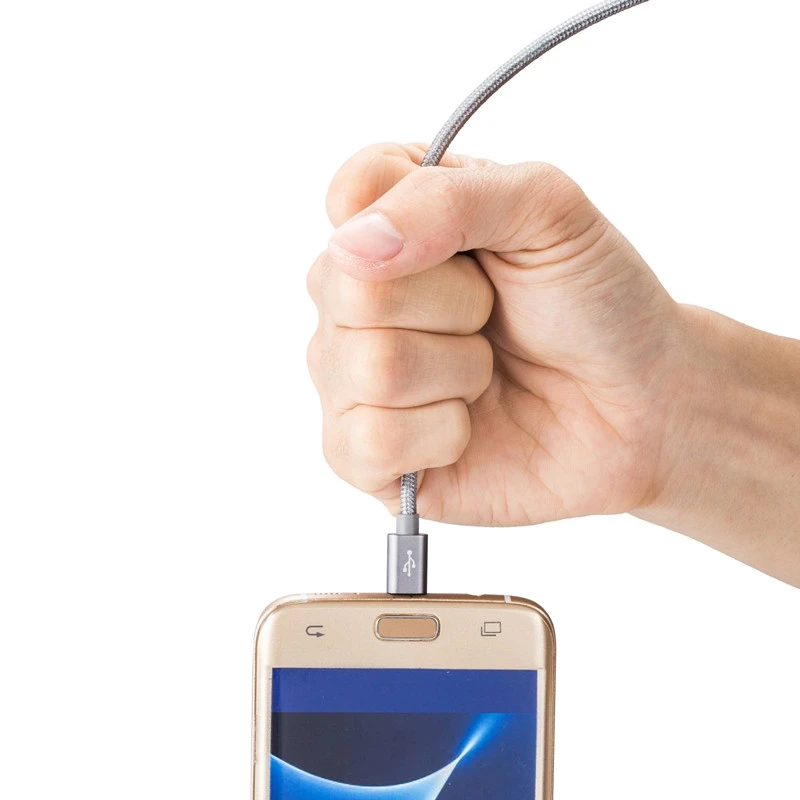 Kiirie Micro USB кабель прочный зарядный кабель(2x3. 3 фута) с нейлоновой оплеткой и 6000+ изгиб срок службы для Android