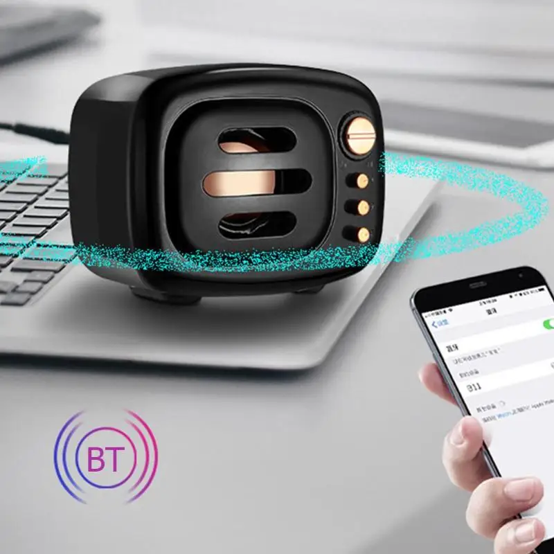 B11 ретро портативный мини Bluetooth динамик Музыка звук Качество Чистый пусть вызов нулевое расстояние плеер Открытый громкий динамик коробка