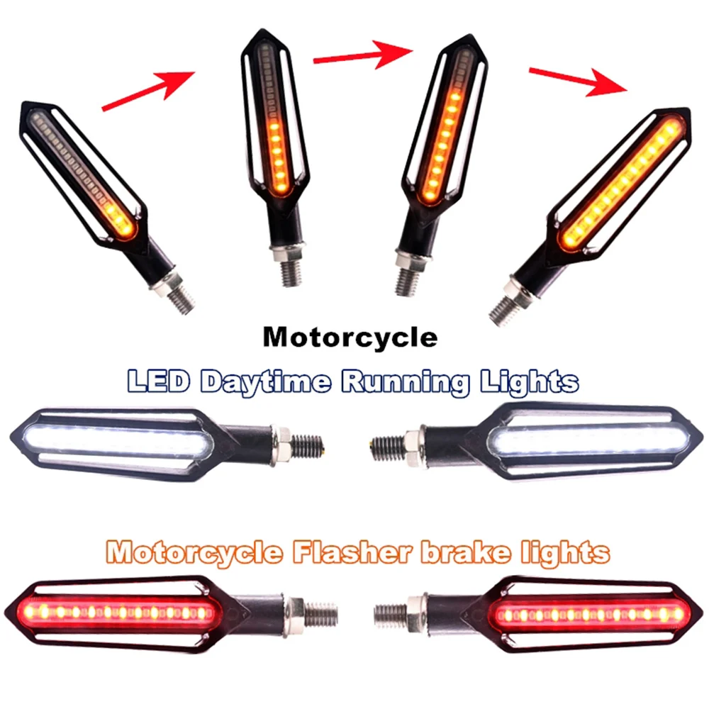 12V Led мотоцикл сигнала поворота Стоп-сигнал индикатор светильник мигалка для Kawasaki ninja 300 400 650 250 Z400 Z125 Z250 Z900