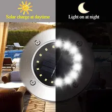 4 шт. Солнечный садовый свет 16LED грунтовый светильник водонепроницаемая лампа для веранды подземный зондирующий ландшафтный свет для лужайки тропинки Горячая O10