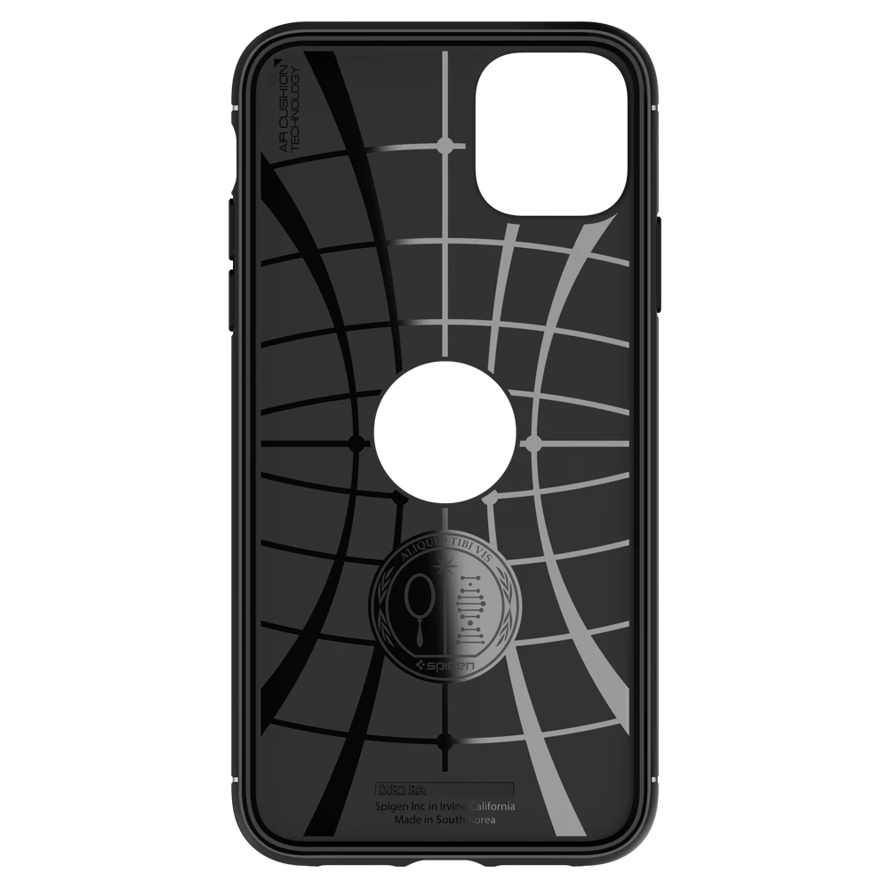 Spigen прочная Броня серия MIL-STD сопротивление падению гибкий, мягкий, полиуретановый матовый черный чехол для iPhone 11