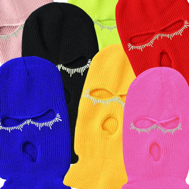 Wholesale Cheap Designer Warm Winter Hats Ski Mask Three Hole Knit Full  Face Cover Ski Mask Balaclava - Buy Ski Mask 3 Hole,Ski Mask Balaclava,Ski