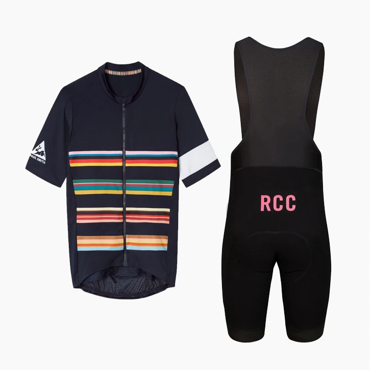 Горячая высокое качество RCC Велоспорт Джерси и нагрудник шорты Tight fit летние мужские с коротким рукавом Велоспорт Комплект mtb велосипед рубашка - Цвет: 3