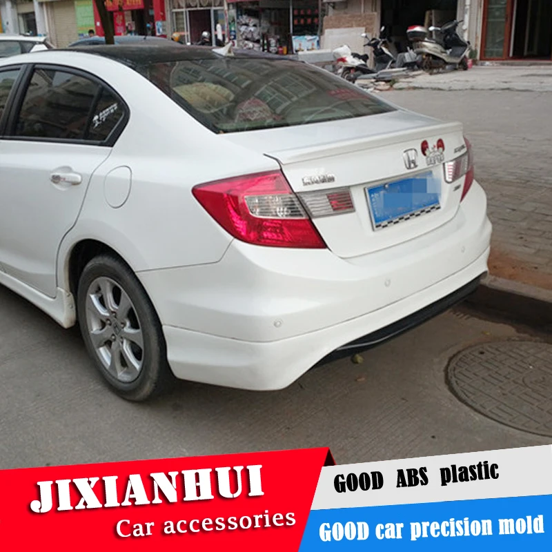 Спойлер для Civic 2012-2014 спойлер Honda HDB из АБС-пластика заднее крыло автомобиля