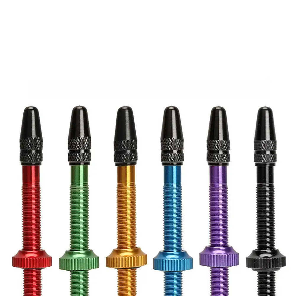 Road Bike Vacuum Tire Nozzle Bicycle Tubeless Presta Valve Stem 40mm