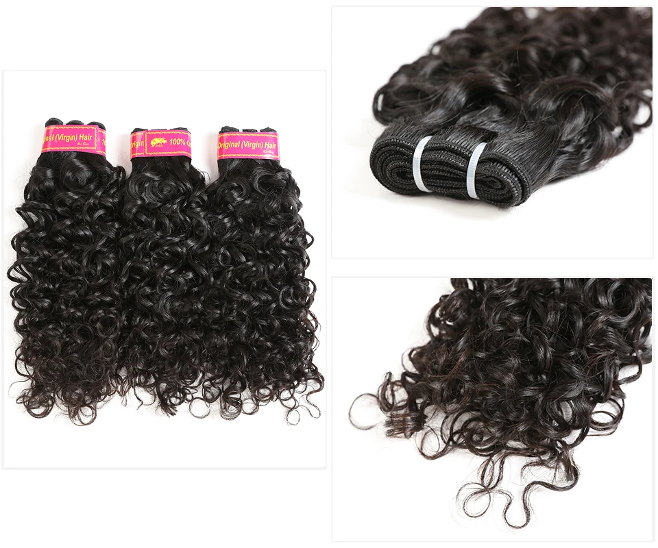Натуральные волнистые волосы пряди 1/3/4 шт. предложения один кроя из натуральных бразильских волос натуральный Цвет Али queen Hair продукты