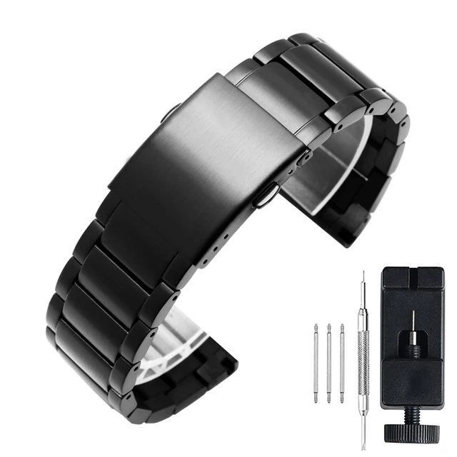 26mm Width Stainless Steel Watch Strap 