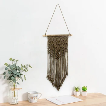 

40*70cm Woven Wall Art Boho Style Best Gift Wall Hanging Macrame Tapestry Butterflies Pattern Handmade Home Decor