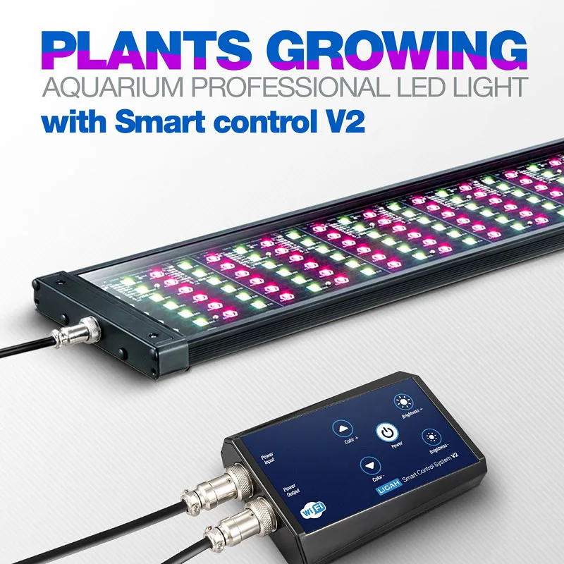 with Timer V2 LICAH аквариум пресной воды заводской светодиодный LDP-1500 - Цвет: with Timer V2