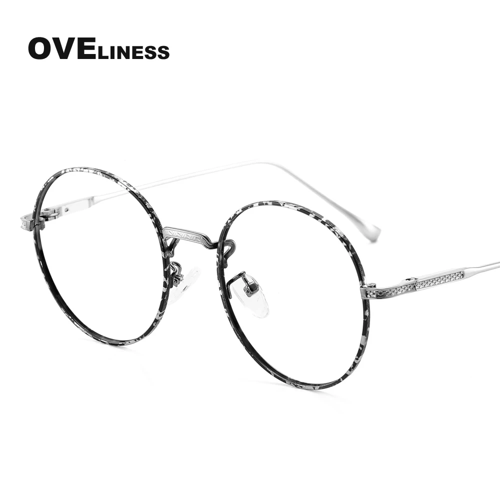 

Retro Vintage Round Glasses Frame Women Optical Prescription myopia Metal Clear Lenses Korean Female Spectacle Eyewear frames