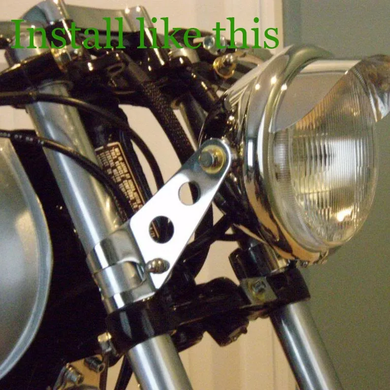 28-34 мм хромированная правая и левая сторона кронштейн фары для Kawasaki/Suzuki/Honda/Yamaha
