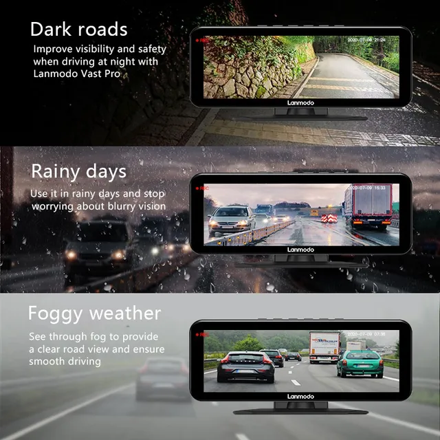 Driving Safety - Lanmodo Vast Pro Night Vision Dash Cam •