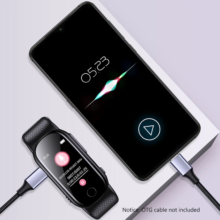 Профессиональный носимый браслет Savetek USB ручка с голосовым управлением 8 ГБ