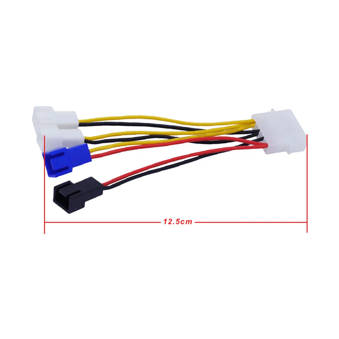 2 шт./лот компьютер охлаждающий вентилятор кабель питания s 4Pin Molex на 3Pin вентилятор кабель питания в комплект поставки входит адаптер 12 В(2 шт.)/5 v* 2 для процессор ПК корпус вентилятора