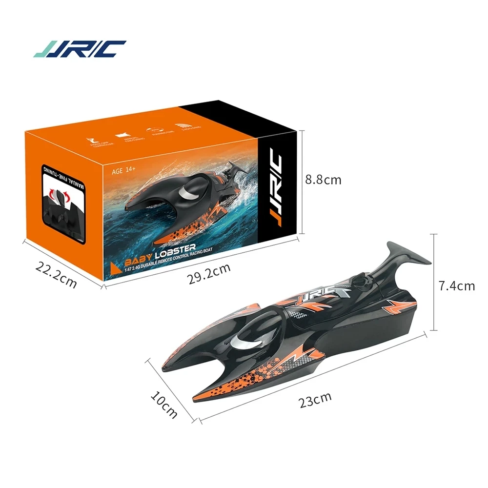 JJRC S6 RC Boat for Pools Lakes 2.4GHz Remote Control Boat Toys for Kids Adults 