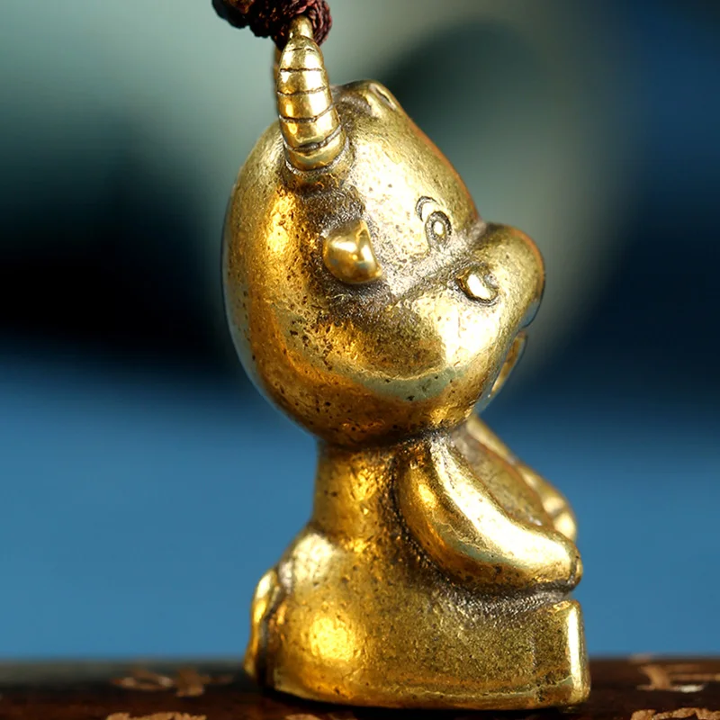 brass bull rope keychain pendant (6)
