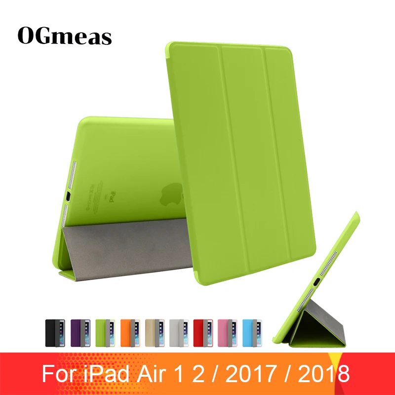 Для iPad Air 2 Air 1 чехол iPad чехол Funda ультра тонкий из искусственной кожи силиконовый жесткий чехол для iPad 9,7 6th поколения чехол