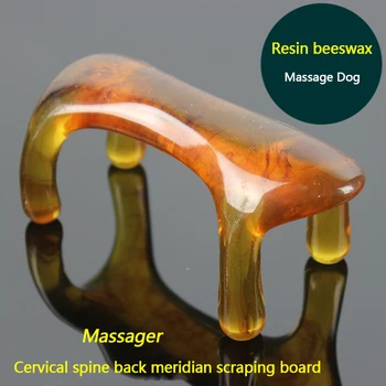 

Resin Beeswax Massage Dog Scraping Board Power Tiger Cervical Spine Back Scraping Bladder Meridian Brush Massager