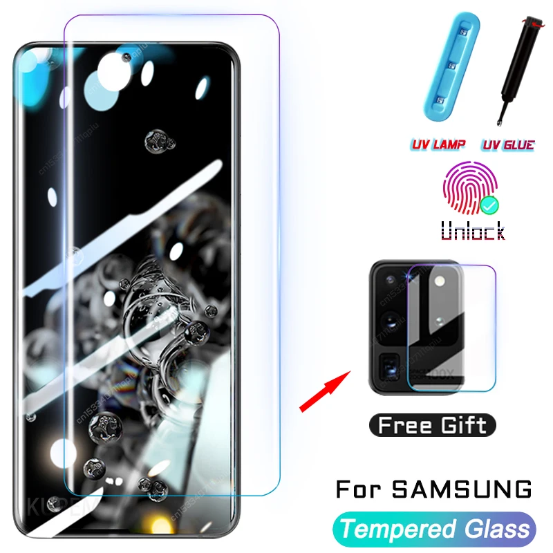 Защитное стекло для Samsung Galaxy S20 Ultra S10 S9 S8 Plus Note 20 10 9 8 S10E E 5G полное покрытие |