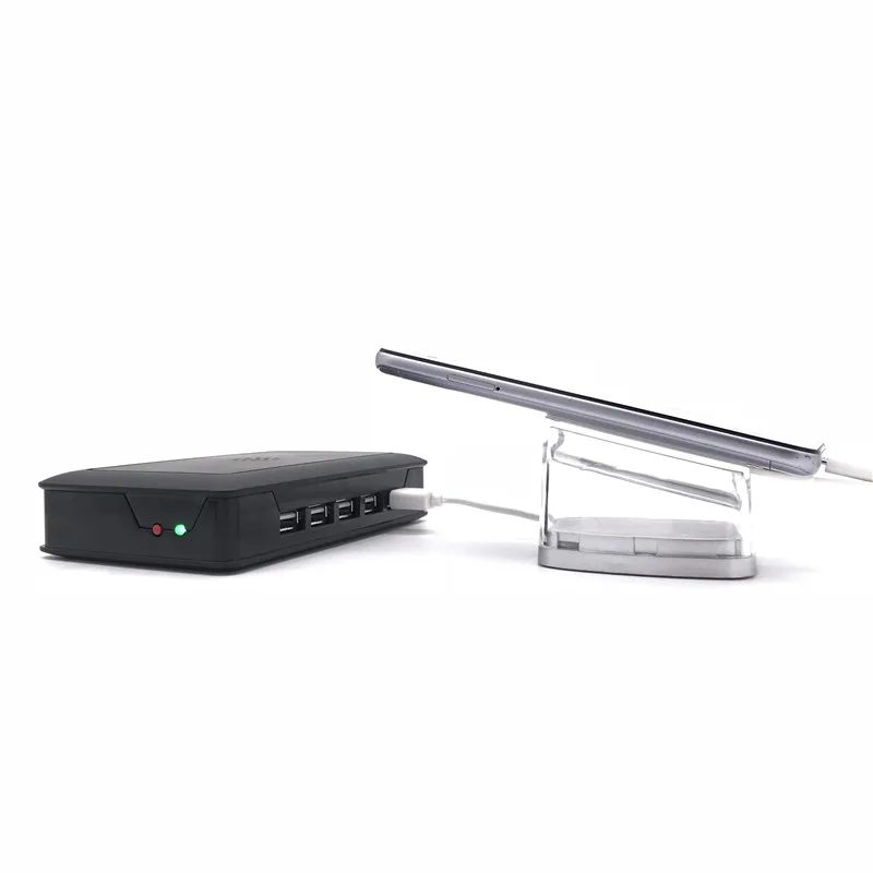 

DHL shipping 6 port anti theft mobile phone security controller along with 6 pcs cable and 6pcs acrylic stand