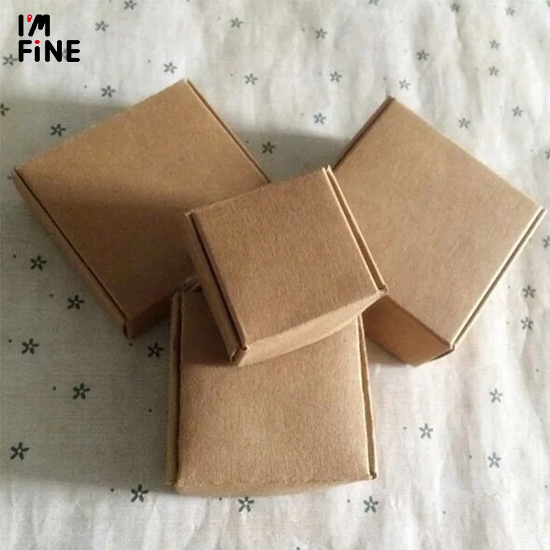 10 шт 9 размеров DIY подарок белая черная крафт-бумага бумажные коробки для вечеринки умный маленький ремесло подарок застежка Ушные Кольца самолет картонная коробка